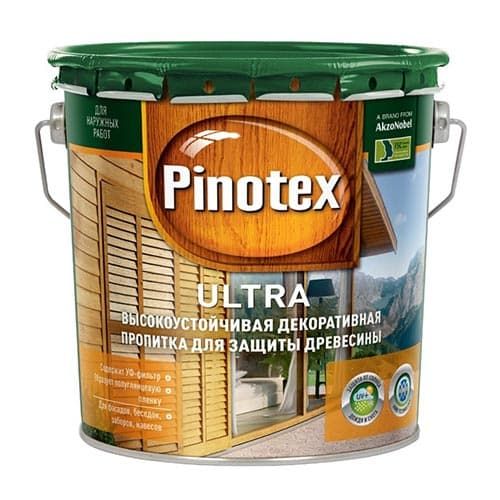 Влагостойкая защитная лазурь для древесины PINOTEX ULTRA RU