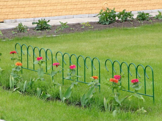 Декоративный Забор Садовое Ограждение Пластиковый Забор Для Цветов Для Сада, 7 шт общая длина 3.10м