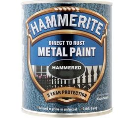 Краска Hammerite Hammered голубая молотковая по металлу и ржавчине, 5 л