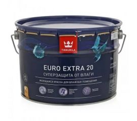 Краска Tikkurila Euro Extra 20 База А влагостойкая, 9 л
