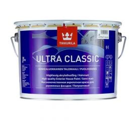 Фасадная краска Tikkurila Ultra Classic База А для дерева, 9 л