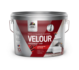 Краска Dufa Premium Velour Интерьерная База 1 для стен и потолков, 9 л