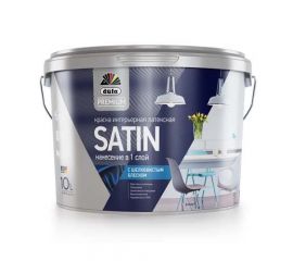Краска Dufa Premium Satin для стен и потолков белая, 9 л