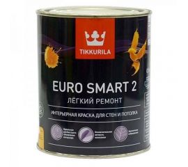 Краска для стен и потолков Tikkurila Euro Smart 2, 0.9 л