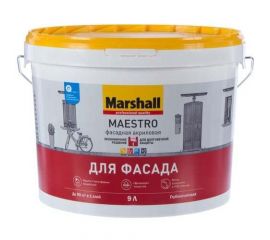 Краска для минеральных фасадов Marshall Maestro База BC, 9 л