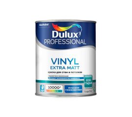 Краска Dulux Professional Vinyl Extra Matt BW для стен и потолков, 1 л