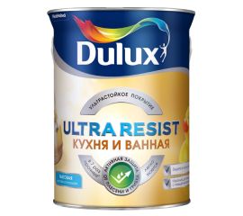 Краска Dulux Ultra Resist BC матовая для кухонь и ванных комнат, 4.5 л