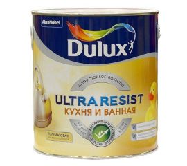Краска Dulux Ultra Resist BC матовая для кухонь и ванных комнат, 2.25 л