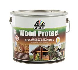 Dufa Wood Protect бесцветный, антисептик для дерева с воском, 10 л