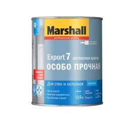 Краска для внутренних работ Marshall Export 7 матовая BW, 0.9 л
