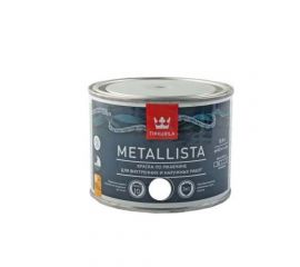 Краска по металлу Tikkurila Metallista гладкая RAL 9005 черная, 0.4 л