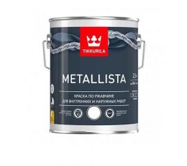 Краска по металлу Tikkurila Metallista гладкая RAL 6005 зеленая, 2.5 л