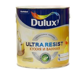 Краска Dulux Ultra Resist BC полуматовая для кухонь и ванных комнат, 2.25 л