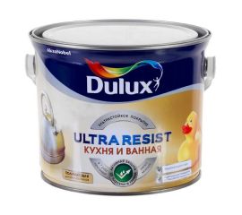 Краска Dulux Ultra Resist BC полуматовая для кухонь и ванных комнат, 4.5 л