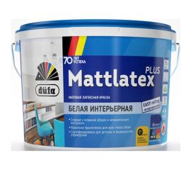 Dufa Retail Mattlatex Plus База 1, краска для стен и потолков латексная, 1 л