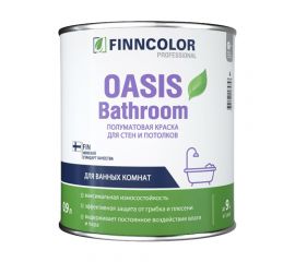 Краска Finncolor Oasis Bathroom влагостойкая, База А, 0.9 л