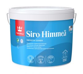 Краска Tikkurila Siro Himmea (Сиро Мат) для стен, потолков и обоев под покраску, 9 л