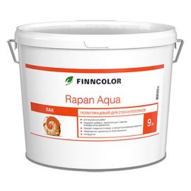 Finncolor Rapan Aqua, лак полуматовый панельный, 9 л