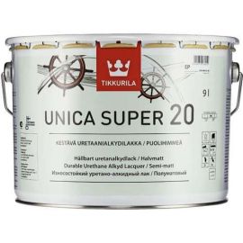 Яхтный лак полуматовый Tikkurila Unica Super EP 20, 9 л