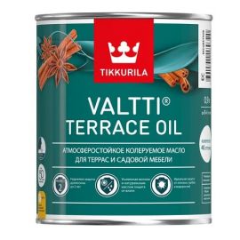 Масло Tikkurila Valtti Terrace Oil для террас и садовой мебели с воском, 0.9 л