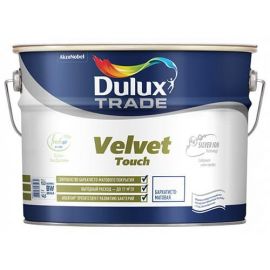 Краска Dulux Trade Velvet Touch База BW для стен и потолков, 10 л
