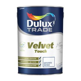 Краска Dulux Trade Velvet Touch База BW для стен и потолков, 5 л