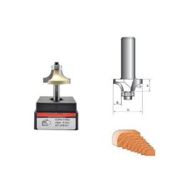 Фреза по дереву кромочная калевочная, 12х53Dх25H R20 мм, CTФ-1017