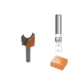 Фреза по дереву пазовая для розеток, 8х24Dх20H R8 мм, CTФ-1026