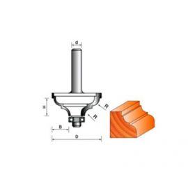 Фреза по дереву кромочная фигурная, 8х32Dх14H R4 мм, CTФ-2003