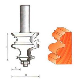 Фреза по дереву кромочная фигурная, 8х30Dх30H R3 мм, CTФ-2037