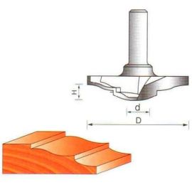 Фреза по дереву фигирейная горизонтальная, 12х60Dх11H мм, CTФ-2416