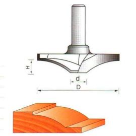 Фреза по дереву фигирейная горизонтальная, 8х40Dх7H мм, CTФ-2417