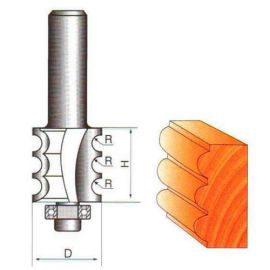 Фреза по дереву для многошипового соединения, 8х22Dх35H мм, CTФ-2502