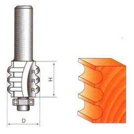 Фреза по дереву для многошипового соединения, 8х20Dх25H мм, CTФ-2503