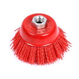 Щетка крацовка для УШМ М14, мягкая чашка, D 75 мм, СТМ-527