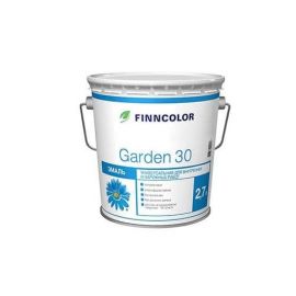 Эмаль универсальная Finncolor Garden 30 полуматовая, База С, 2.7 л