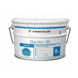Эмаль Finncolor Garden 30 универсальная полуматовая, База С, 9 л