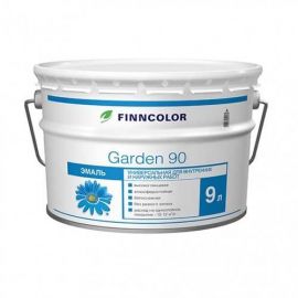 Эмаль универсальная Finncolor Garden 90 высокоглянцевая, База А, 9 л