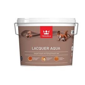 Лак Tikkurila Lacquer Aqua матовый по дереву и бетону, 9 л