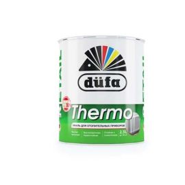 Белая глянцевая эмаль для радиаторов Dufa Retail Thermo, 0.75 л
