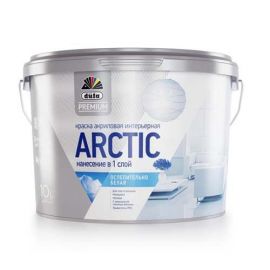 Белая краска для стен и потолков Dufa Premium Arctic, База 1, 9 л
