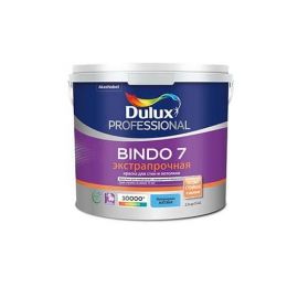 Краска Dulux Bindo 7 ЭКСТРАПРОЧНАЯ для стен и потолков, матовая, база BW, 2.5 л
