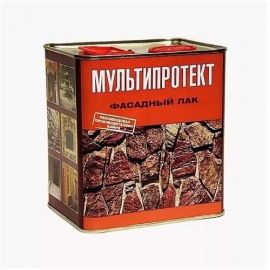 Матовый фасадный лак для бетона и камня МультиПротект-Л, 2.4 л