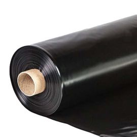 Пленка полиэтиленовая техническая черная 100 мкм ТУ (ГОСТ 60 мкм), рукав 1.5 м (3 м в развороте) х 100 м, 13 кгх 100 м, 13 кг Б