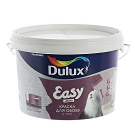 Краска Dulux Easy BW водно-дисперсионная для всех типов обоев, 5 л