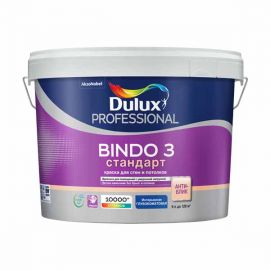 Краска Dulux Prof Bindo 3 New 2018 BC для потолков и стен, 9 л