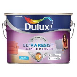 Краска Dulux Ultra Resist BC для гостиных и офисов (усилена воском), 9 л