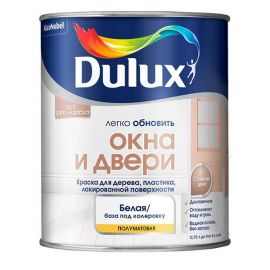 Краска Dulux BС Окна и двери, 0.75 л