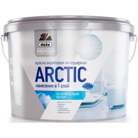Белая краска для стен и потолков Dufa Premium Arctic, База 1, 1 л