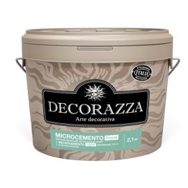 Decorazza Microcemento Fronte + Legante, декоративное фактурное покрытие, бетон, мелкая фракция (2.1 кг+0.9 кг)